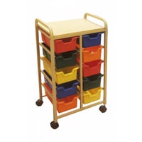 وحدة تخزين 10 درج - متحركة