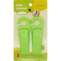 اداة ايقاف الباب ارضي - 2 قطعة - اخضر