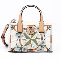 Tory burch ELLA Compass French Cream Floral Nylon...