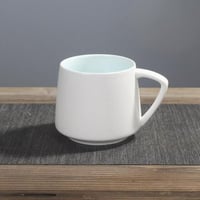 كوب سيراميك ابيض خشن 350 مل