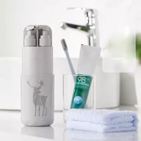 ادوات العناية اليومية للسفر والرحلات اللون رمادي