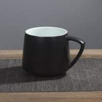 كوب سيراميك اسود خشن 350 مل