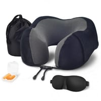 وسادة عنق للسفر اللون أسود