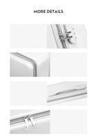 حقيبة اعمال 4 عجلات لون ابيض