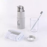 ادوات العناية اليومية للسفر والرحلات اللون رمادي