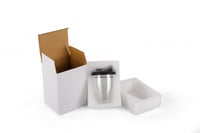 كوب شفاف زجاج طبقتين بغطاء بلاستيك أسود/رمادي 350...