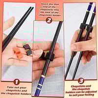 10 قطع مشبك تشوبستيكس chopsticks