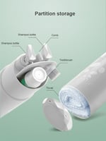 ادوات العناية اليومية للسفر والرحلات اللون رمادي