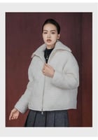 جاكيت شتوي فاخر مبطن بالفرو الأبيض من ديور