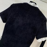 فستان سيلف بورتريه من الشنيل الأسود