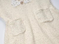 فستان دانتيل من سيلف بورتيه قصير - ابيض