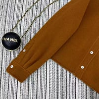 قميص Miu Miu المطرز بشعار الماركة بأكمام واسعة