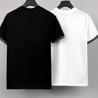 تيشيرت فيرزاتشي الفاخر بشعار ذهبي مطرز