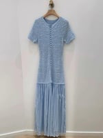 فستان السهرة الماكسي المزين بالخرز من ساندرو