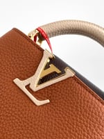 شنطة لويس فيتون الفاخرة بلون الكراميل