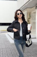 جاكيت شيتر الأبيض المبطن