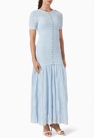 فستان السهرة الماكسي المزين بالخرز من ساندرو