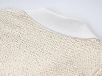 فستان دانتيل من سيلف بورتيه قصير - ابيض