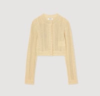 طقم ساندرو لينيت المحبوك بلوزة وتنورة