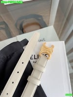 حزام سيلين تريومف وسترن جلدي بعرض 2.5 سم