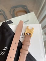 حزام سيلين تريومف وسترن جلدي بعرض 2.5 سم