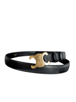 حزام سيلين تريومف وسترن جلدي بعرض 2.5 سم