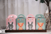 بوكس 12 عيدية ( الأرنب والثعلب) معبأه بالحلويات