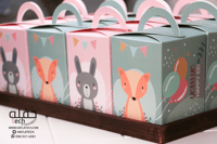 بوكس 12 عيدية ( الأرنب والثعلب) معبأه بالحلويات