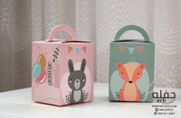 بوكس 12 عيدية ( الأرنب والثعلب) معبأه بالحلويات