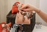 حقيبة جلدية للتوزيعات (مجموع من 5 حقائب) اللون الس...