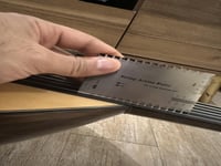 مسطرة قياس ارتفاع الدوسة بمقياس الملي والانش