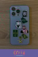 مجموعة استيكرات معدنية لليوم الوطني