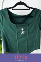 توب نسائي نص كم لليوم الوطني السعودي 94