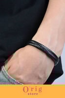 سوار جلد رجالي عريض