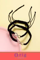 سوار مالانهاية (قطعتين باللون الأسود)