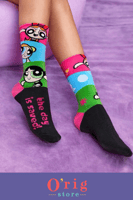 جورب فتيات القوة ملون