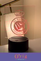 لوح اكريلك شعار نادي النصر بقاعدة مضيئة