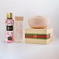 مجموعة الذوق الرفيع : بودرة وزيت معطر ومعطر جسم مس...