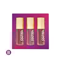 طقم ملمع شفاه بلمسة سحرية (ليب قلوس ) 3قطع، روز بي...