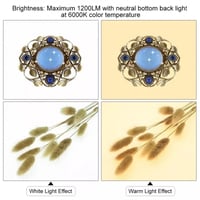 38 سم 1200LM LED التصوير الفوتوغرافي بدون ظل أسفل...