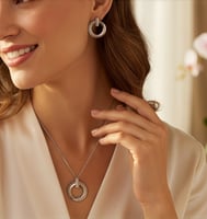 طقم سلسال وحلق