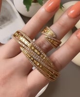 اساور مطلية ذهب جودة عالية