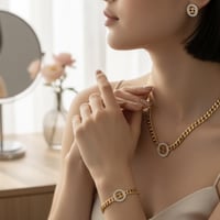 طقم CD مطلي ذهب