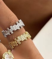 خواتم مطلية ذهب