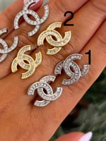 حلق شانيل مطلي