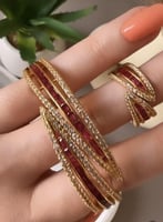 اساور مطلية ذهب جودة عالية