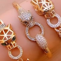 اسوار مطلي ذهب مع خاتم