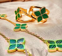 خواتم لون اخضر مطلي عيار21