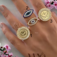 خواتم مطلية ذهب