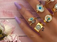 خواتم عيون مطلية